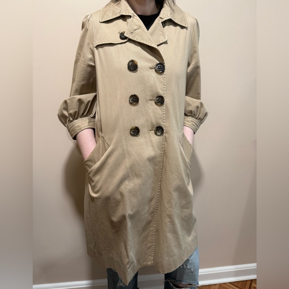 BCBG Max Azaria Trench Coat size small - Picture 2 of 6
